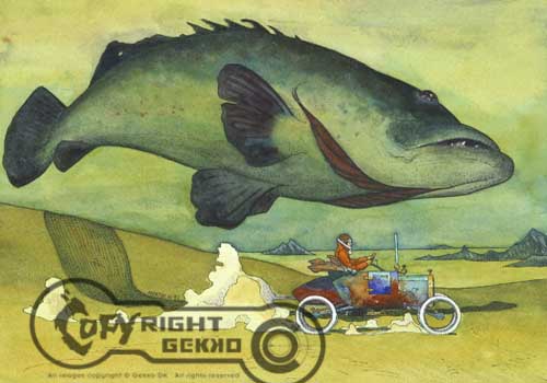 GoCard med bil og fisk